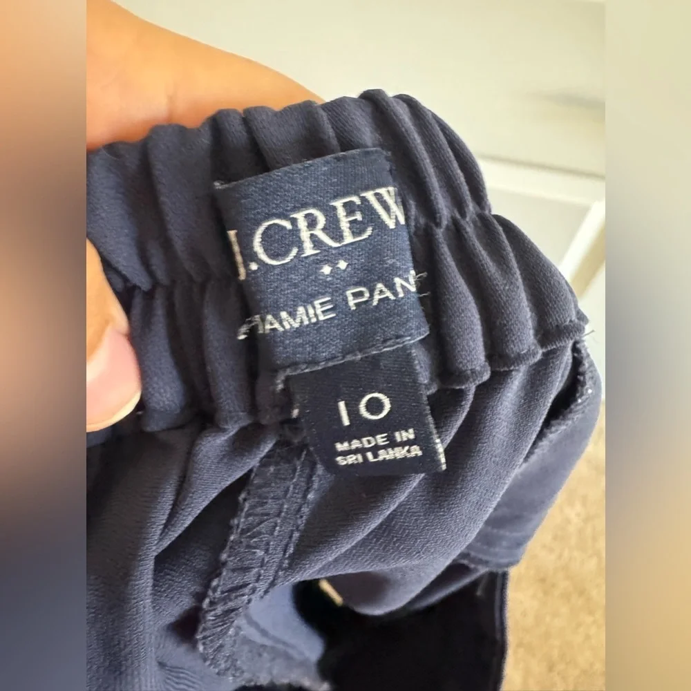 J CREW SZ 10 Navy Blue Trousers